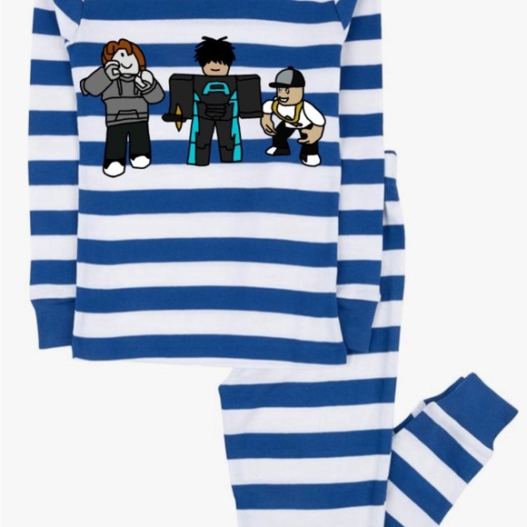 Roblox Kids Striped Pajamas - Picture 1 of 1